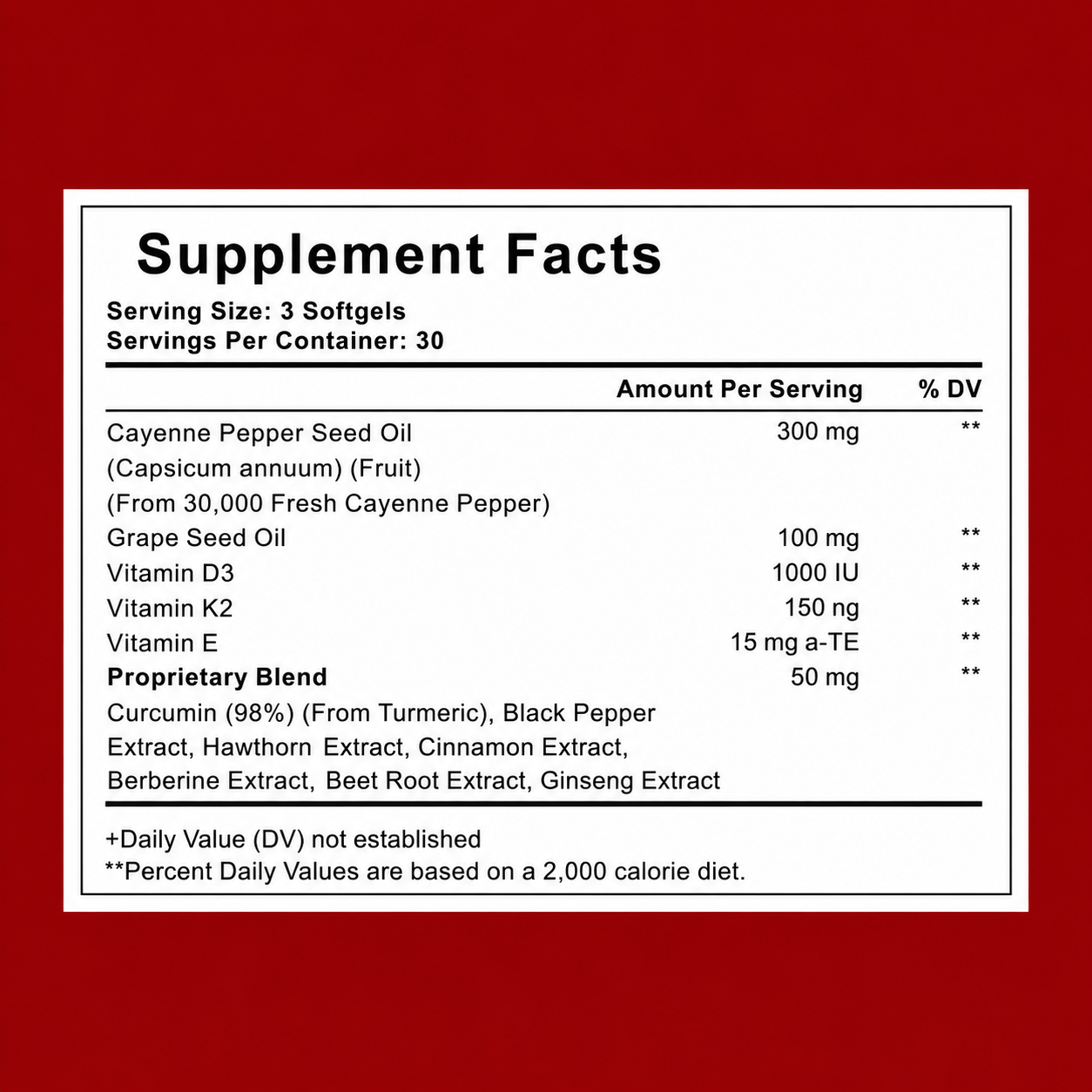 Support Vascular Function with GetJacked Cayenne Softgels 90